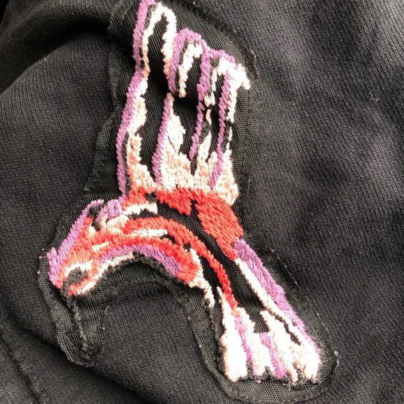 SOLD Sanctuary Floral Embroidered Zip Up Hoodie Sweatshirt - Picture 8 of 9